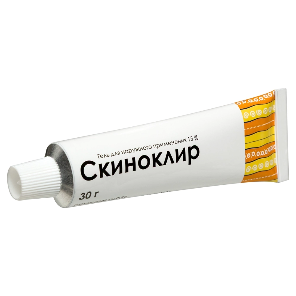 Скиноклир гель для наружного применения с азелаиновой кислотой 15% 30г