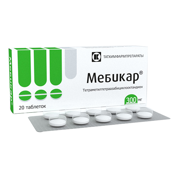 Мебикар таблетки 300мг 20шт