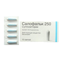 Салофальк суппозитории 250мг 10шт