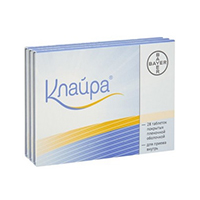 Клайра таблетки 2мг+2мг, 3мг+2мг,1мг, 3мг 84шт