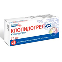 Клопидогрел-С3 таблетки 75мг 28шт