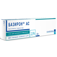 Базирон АС гель 2.5% 40г