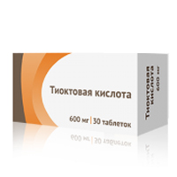Тиоктовая кислота таблетки 600мг 30шт