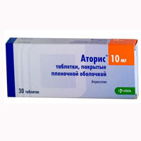 Аторис таблетки 10мг 30шт
