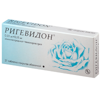 Ригевидон таблетки 0.15мг+0,03мг 21шт