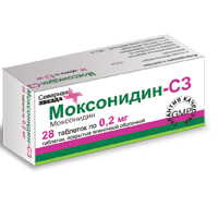 Моксонидин-СЗ таблетки 0.2мг 28шт