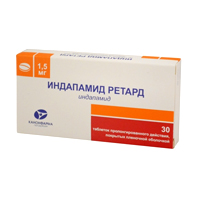 Индапамид ретард таблетки 1.5мг 30шт