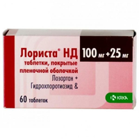 Лориста НД таблетки 100мг 25мг 60шт