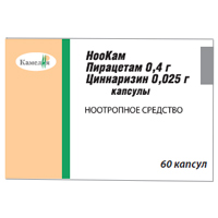 НооКам капсулы 400мг+25мг 60шт
