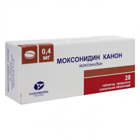 Моксонидин Канон таблетки 0.4мг 28шт