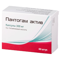 Пантогам актив капсулы 300мг 60шт