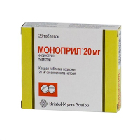 Моноприл таблетки 20мг 28шт