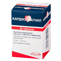 КардиоМагнил таблетки 75мг+15,2мг 30шт