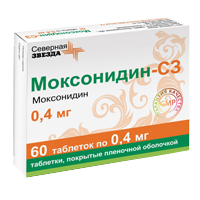 Моксонидин-СЗ таблетки 0.4мг 60шт