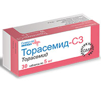 Торасемид-СЗ таблетки 5мг 30шт