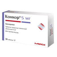 Конкор таблетки 5мг 30шт