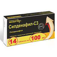 Силденафил-СЗ таблетки 100мг 14шт