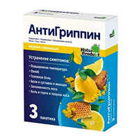 АнтиГриппин порошок 500мг+10мг+200мг 5г 3шт