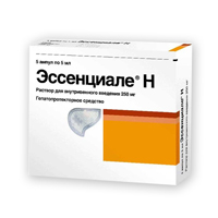 Эссенциале Н раствор для внутривенных инъекций 250мг/5мл 5мл 5шт
