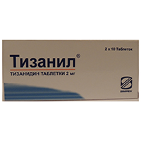 Тизанил таблетки 2мг 20шт
