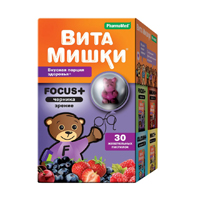 ВитаМишки Focus+черника пастилки 2500мг 30шт