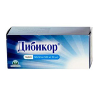 Дибикор таблетки 500мг 60шт