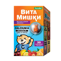 ВитаМишки Calcium+Витамин D пастилки 2500мг 30шт
