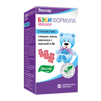 Эвалар Бэби Формула Мишки Спокойствие пастилки 2.5г 30шт