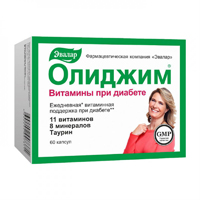 Олиджим Витамины при диабете 60шт