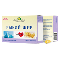 Мирролла Рыбий жир с витамином Е капсулы 370мг 100шт