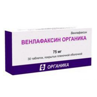 Венлафаксин Органика таблетки 75мг 30шт