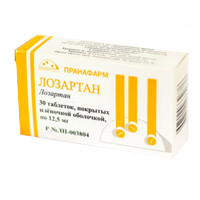 Лозартан таблетки 12.5мг 30шт