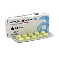 ФУРАДОНИН АВЕКСИМА таблетки 100мг 20шт