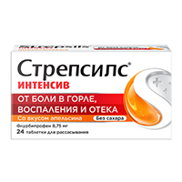 Стрепсилс Интенсив таблетки 8.75мг 24шт
