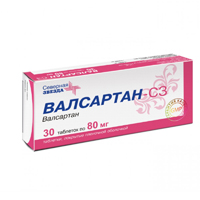 Валсартан-СЗ таблетки 80мг 30шт