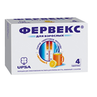 Фервекс порошок 500мг 25мг 200мг 13.1г 4шт