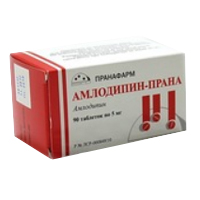 Амлодипин-Прана таблетки 5мг 90шт