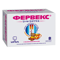 Фервекс для детей порошок 280мг+10мг+100мг 3г 8шт