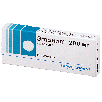 Эглонил таблетки 200мг 12шт