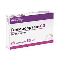 Телмисартан-СЗ таблетки 80мг 28шт