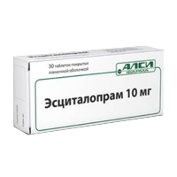 Эсциталопрам-Алси таблетки 10мг 30шт