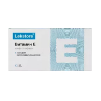 Lekstore Витамин Е Лекстор (Альфа-токоферол) капсулы 0.27г 20шт