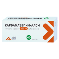 Карбамазепин-АЛСИ таблетки 200мг 40шт