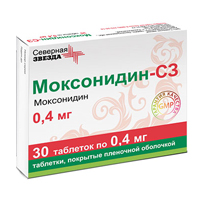 Моксонидин-СЗ таблетки 0.4мг 30шт
