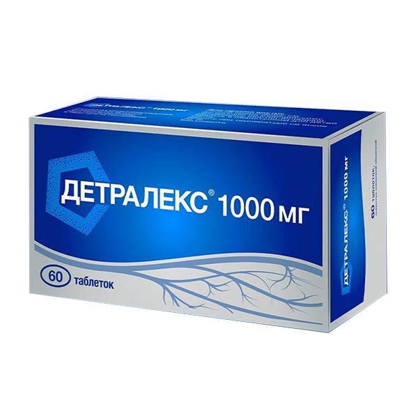 Детралекс таблетки 1000мг 60шт