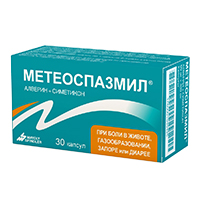 Метеоспазмил капсулы 60мг+300мг 30шт