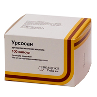 Урсосан капсулы 250мг 100шт