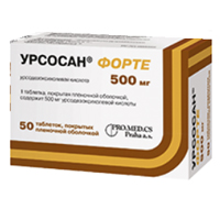 Урсосан Форте таблетки 500мг 50шт