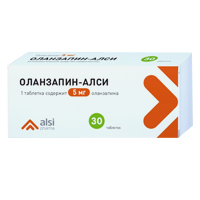 Оланзапин-АЛСИ таблетки 5мг 30шт