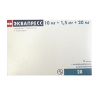 Эквапресс капсулы 10мг 1,5мг 20мг 28шт